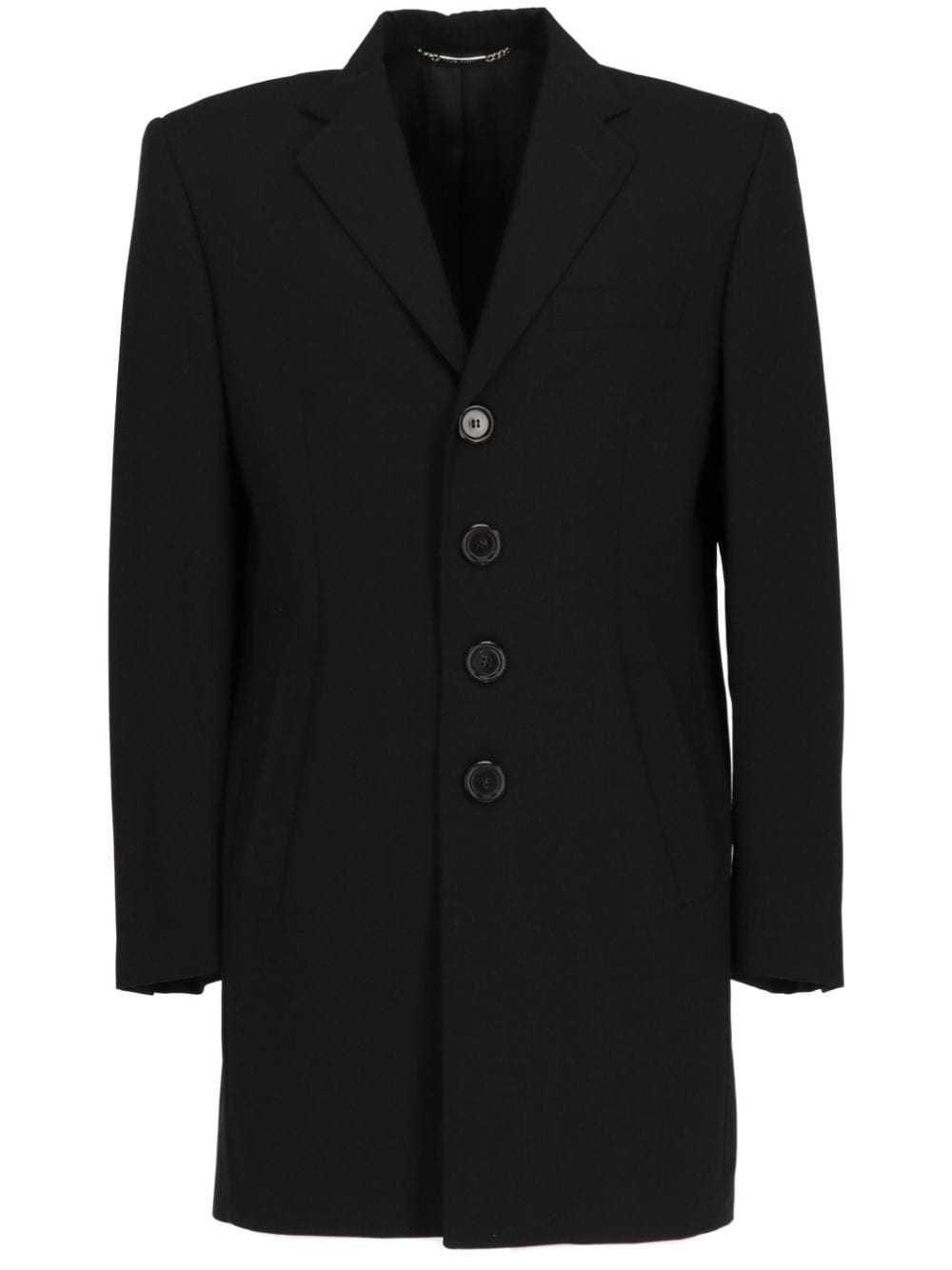 Dolce & Gabbana Pre-Owned 2000s single-breasted coat - Black von Dolce & Gabbana Pre-Owned