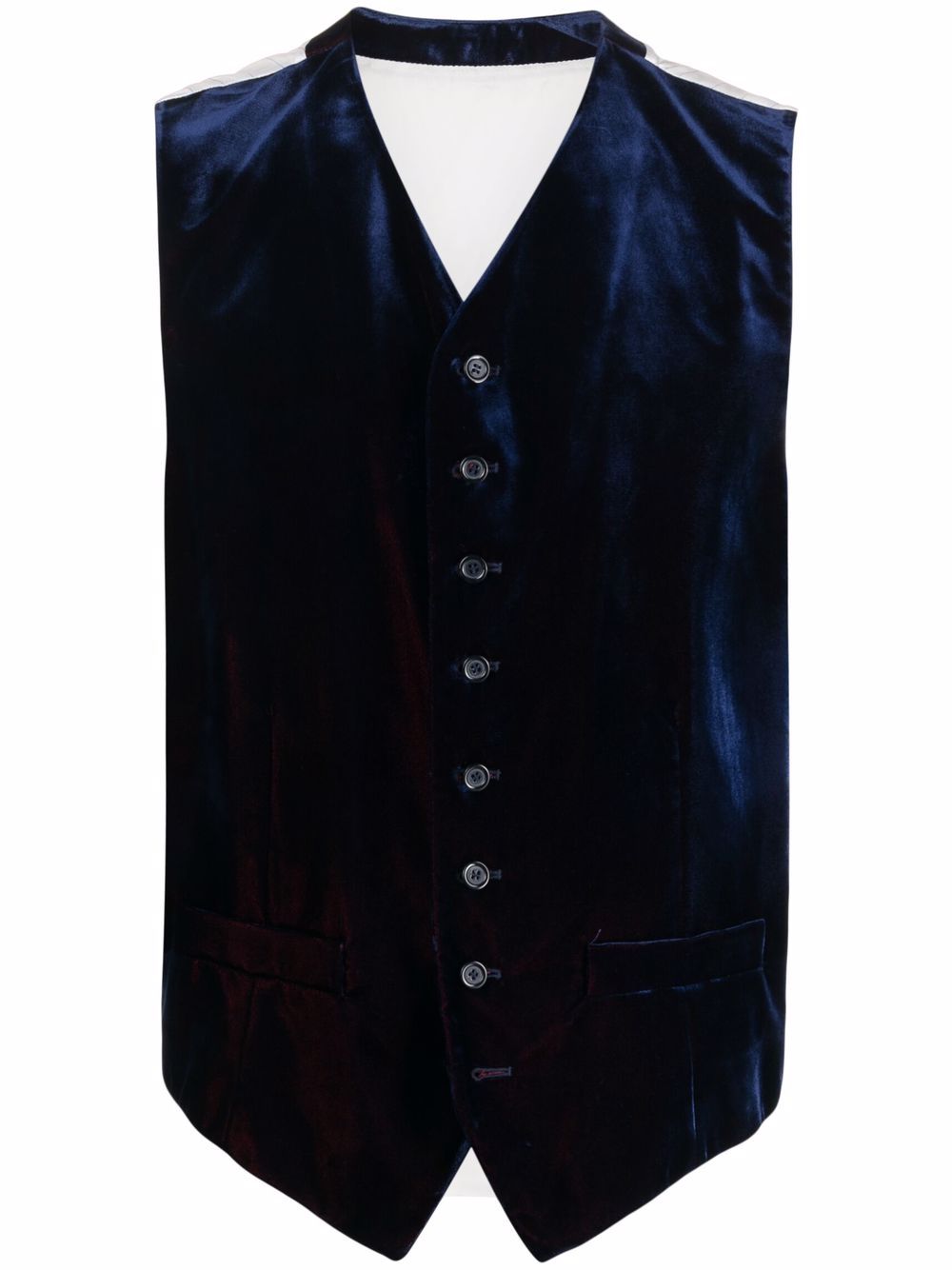 Dolce & Gabbana Pre-Owned 2000s velvet panelled waistcoat - Red von Dolce & Gabbana Pre-Owned