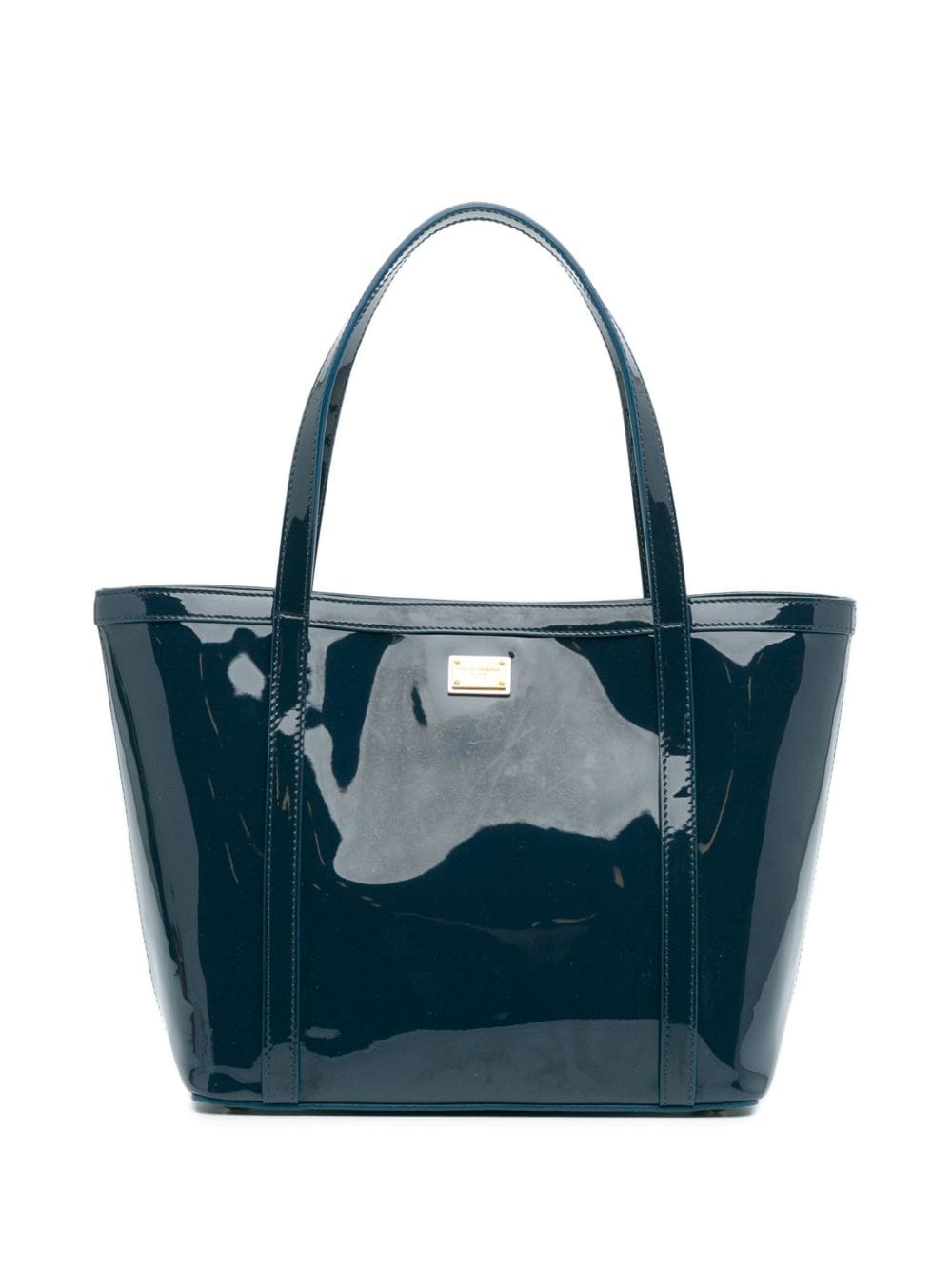 Dolce & Gabbana Pre-Owned 2010-2020 Patent Leather tote bag - Blue von Dolce & Gabbana Pre-Owned