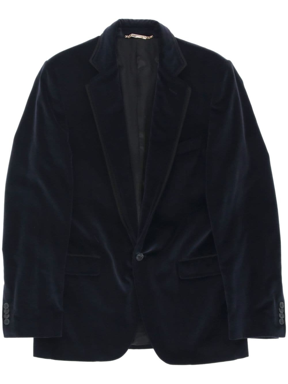 Dolce & Gabbana Pre-Owned 2010s velvet blazer - Blue von Dolce & Gabbana Pre-Owned