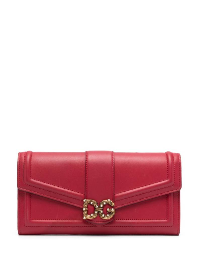 Dolce & Gabbana Pre-Owned DG Love continental wallet - Red von Dolce & Gabbana Pre-Owned