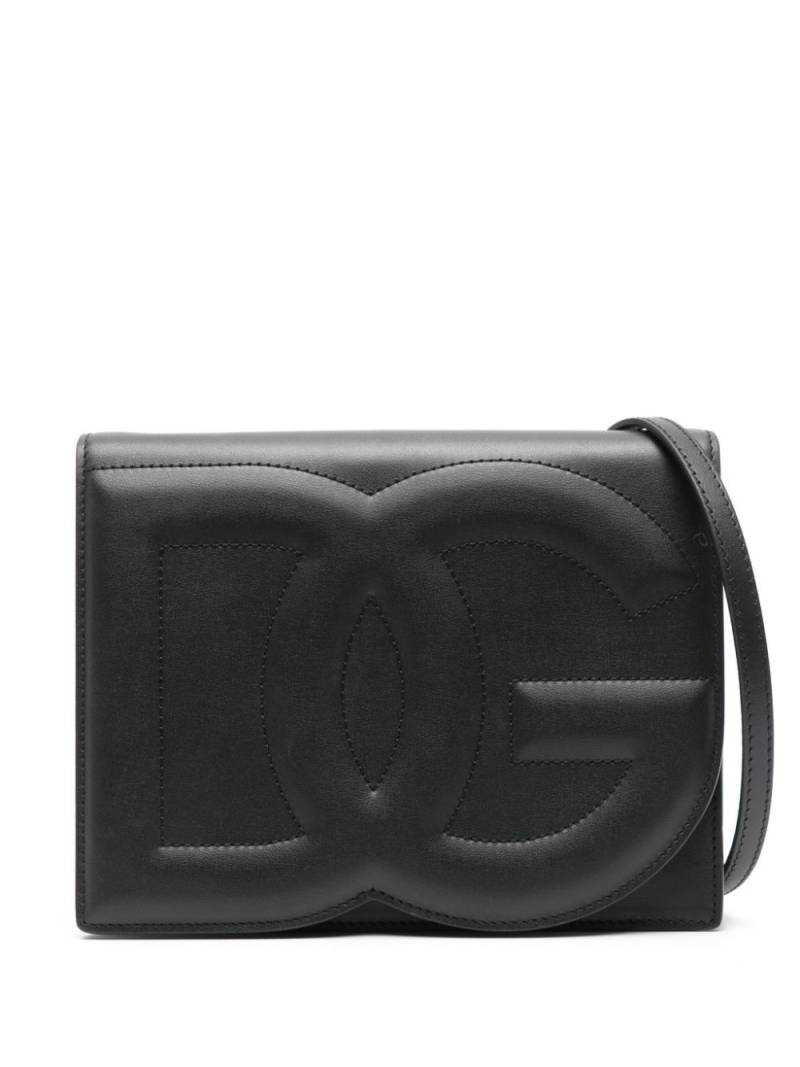 Dolce & Gabbana Pre-Owned DG-logo leather cross body bag - Black von Dolce & Gabbana Pre-Owned