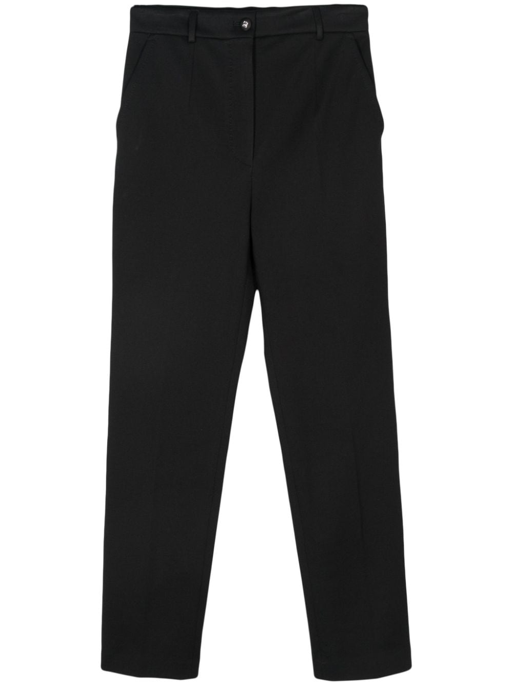 Dolce & Gabbana Pre-Owned Milano-rib tapered trousers - Black von Dolce & Gabbana Pre-Owned