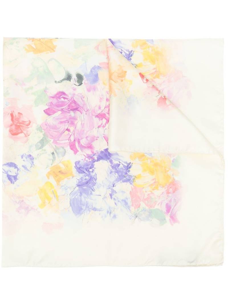 Dolce & Gabbana Pre-Owned floral-print silk scarf - Neutrals von Dolce & Gabbana Pre-Owned