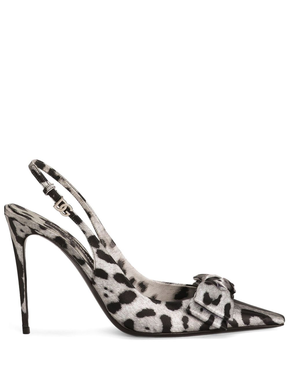 Dolce & Gabbana 105mm leopard-print slingback pumps - Neutrals von Dolce & Gabbana