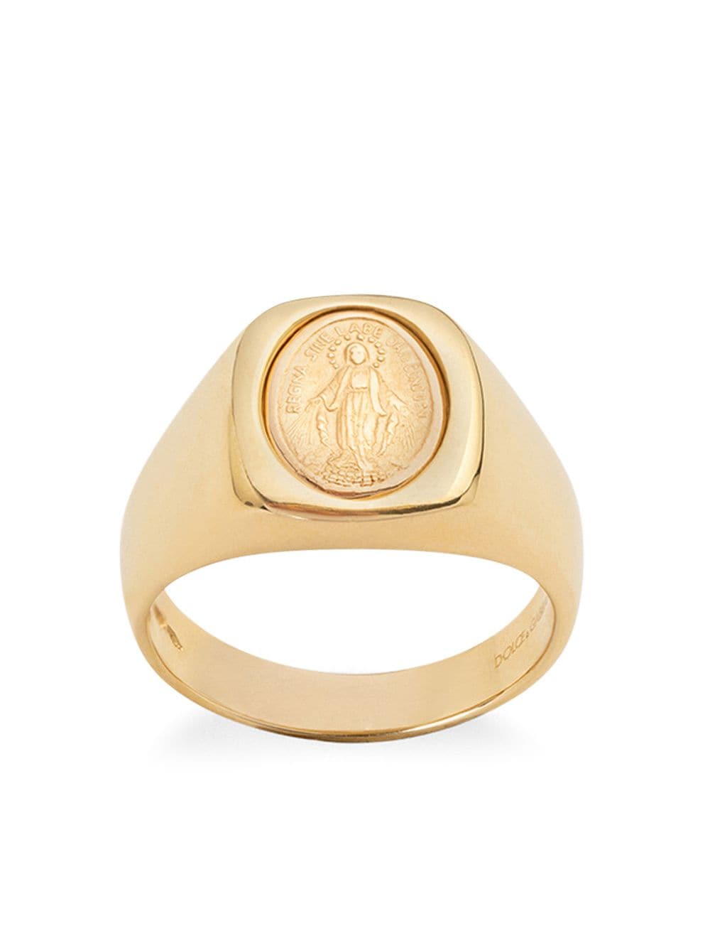 Dolce & Gabbana 18kt gold Devotion medallion ring von Dolce & Gabbana