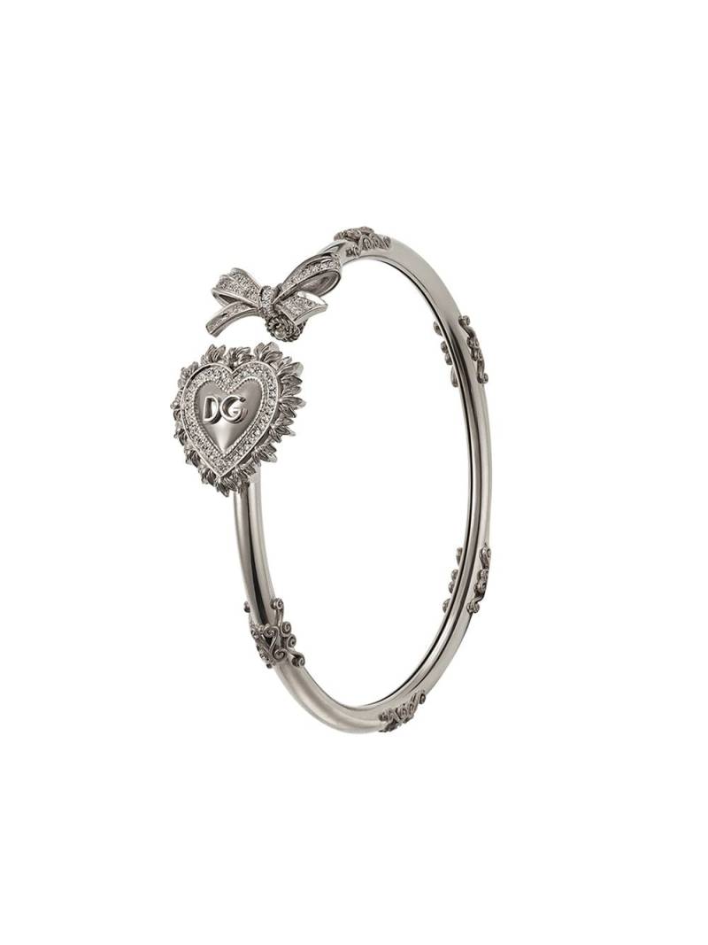 Dolce & Gabbana 18kt white gold Devotion diamond bracelet - Silver von Dolce & Gabbana