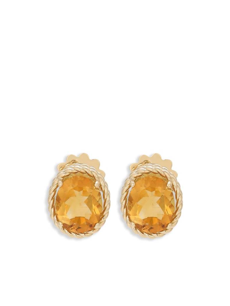 Dolce & Gabbana 18kt yellow gold Anna citrine earrings von Dolce & Gabbana