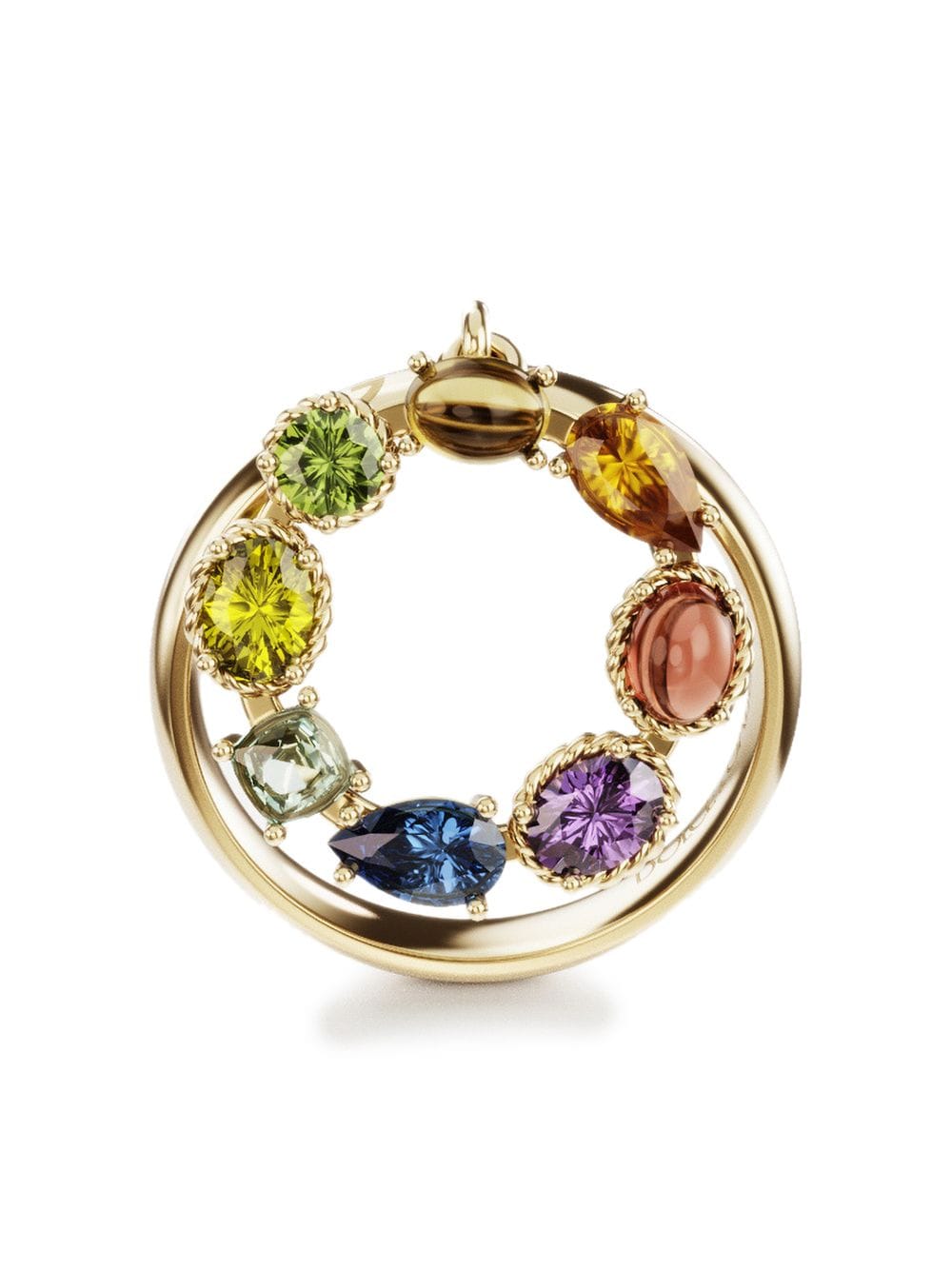 Dolce & Gabbana 18kt yellow gold Rainbow Alphabet O ring von Dolce & Gabbana