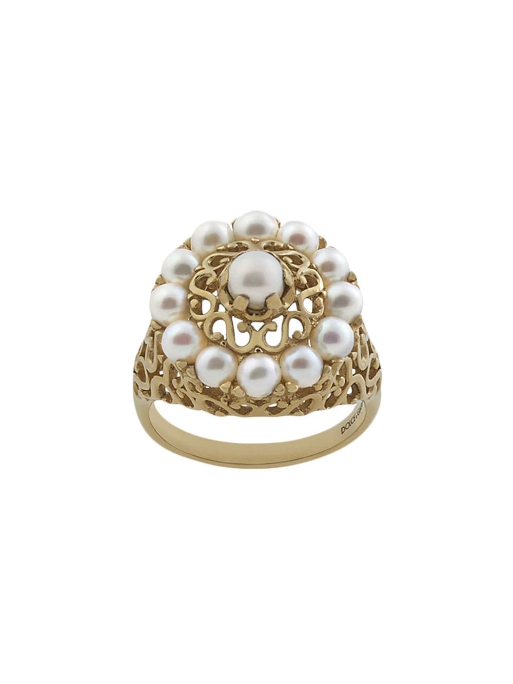 Dolce & Gabbana 18kt yellow gold Romance pearl ring von Dolce & Gabbana