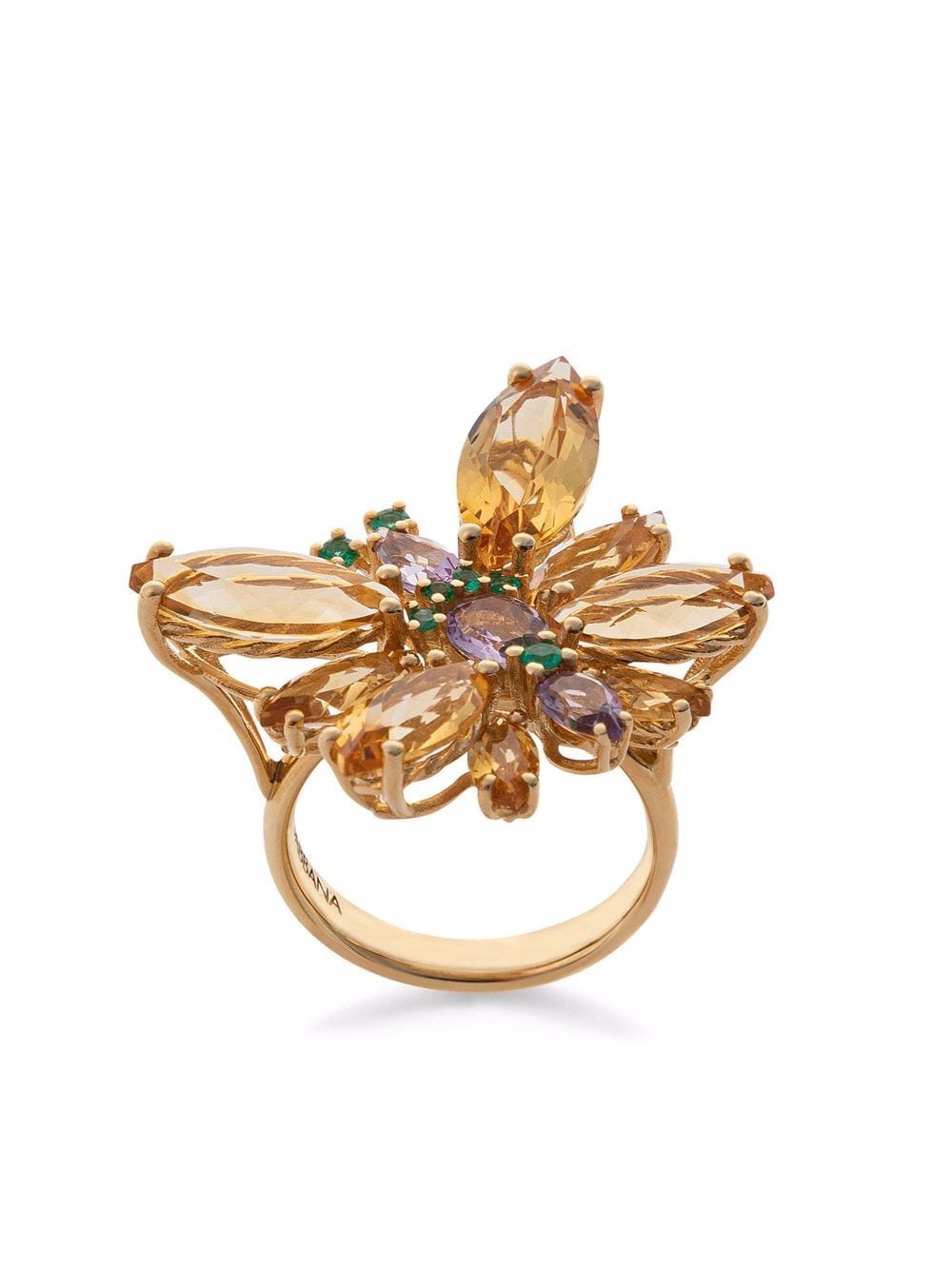 Dolce & Gabbana 18kt yellow gold Spring gemstone ring von Dolce & Gabbana