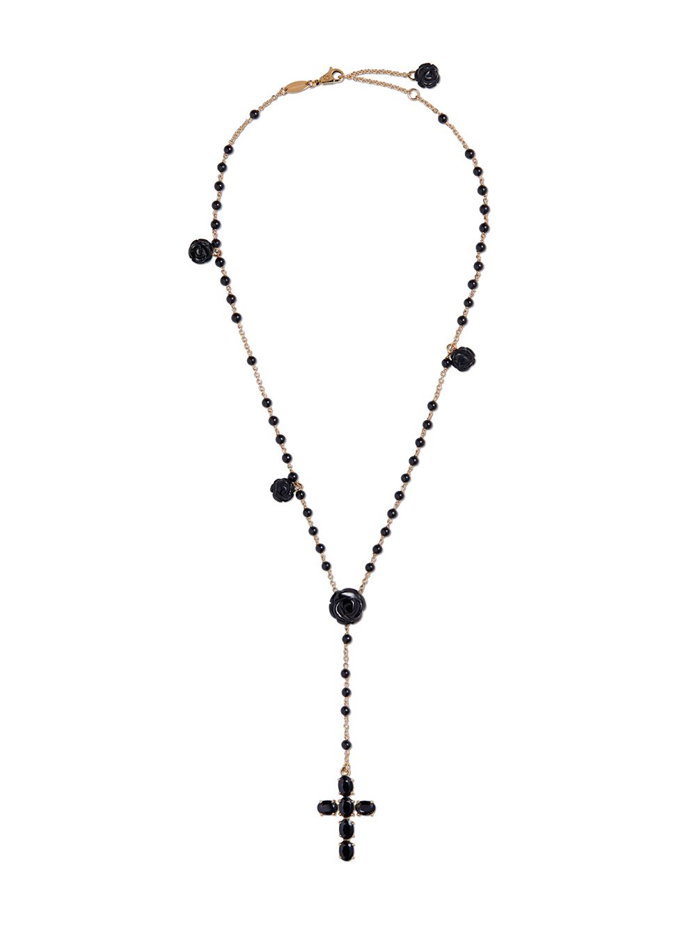 Dolce & Gabbana 18kt yellow gold sapphire Tradition rosary necklace von Dolce & Gabbana