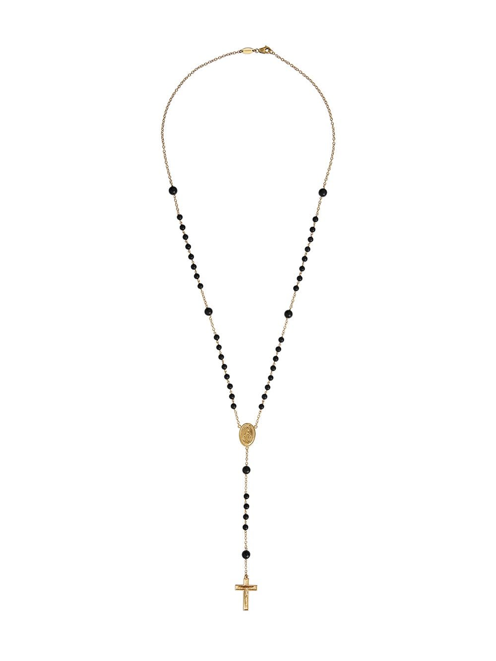 Dolce & Gabbana 18kt yellow gold sapphire rosary necklace von Dolce & Gabbana