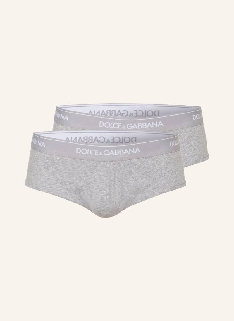 Dolce & Gabbana 2er-Pack Slips grau von Dolce & Gabbana