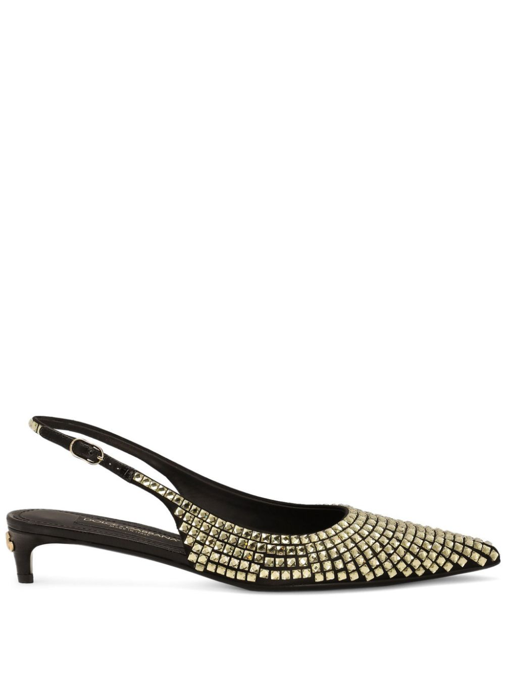 Dolce & Gabbana 30mm Lollo slingback pumps - Gold von Dolce & Gabbana