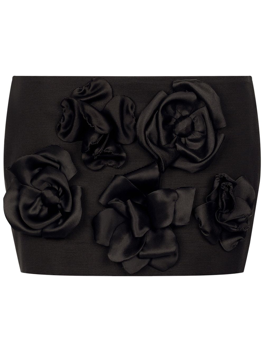 Dolce & Gabbana 3D-floral motif mini shorts - Black von Dolce & Gabbana