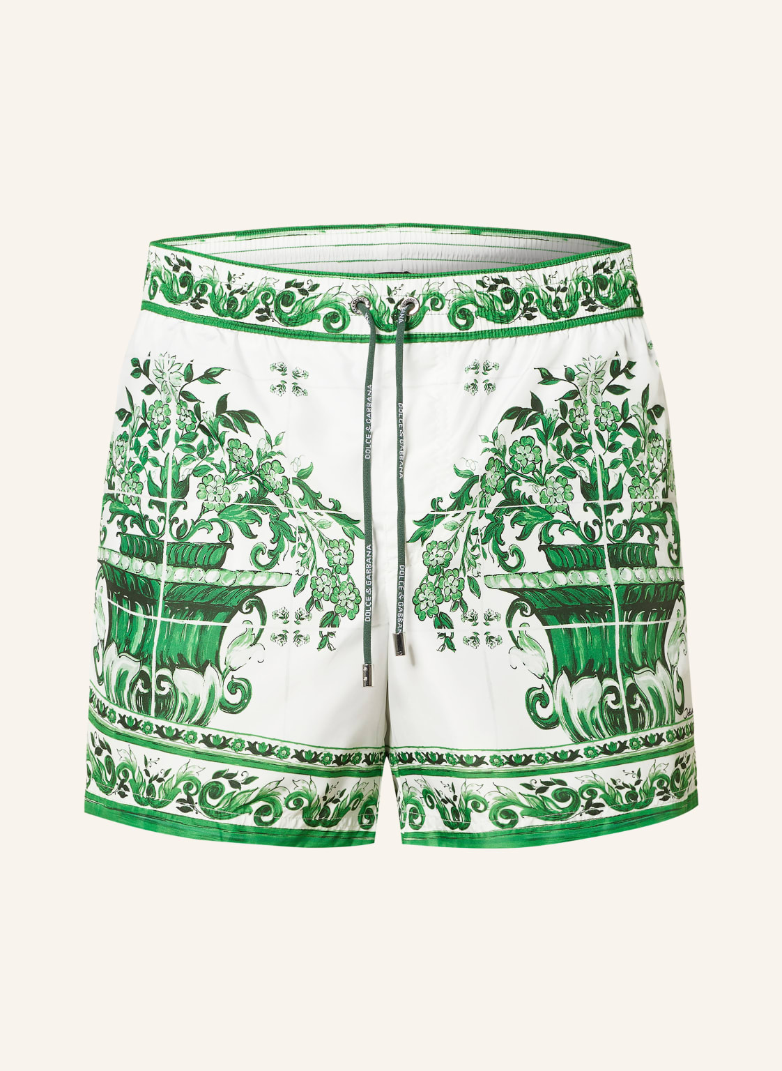 Dolce & Gabbana Badeshorts Maiolica gruen von Dolce & Gabbana