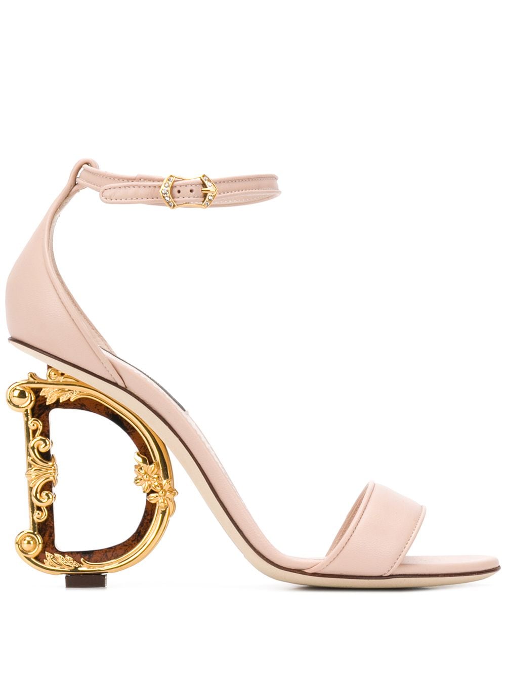 Dolce & Gabbana Baroque DG 105mm leather sandals - Pink von Dolce & Gabbana