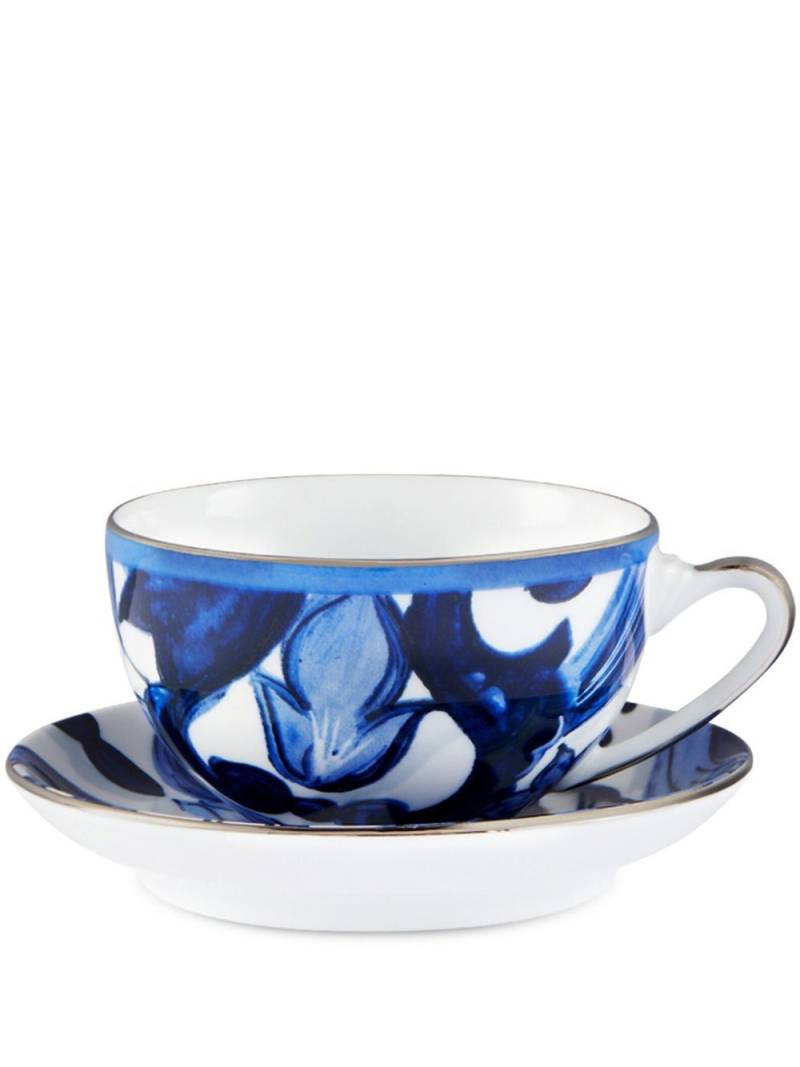 Dolce & Gabbana Blu Mediterraneo porcelain tea set - White von Dolce & Gabbana