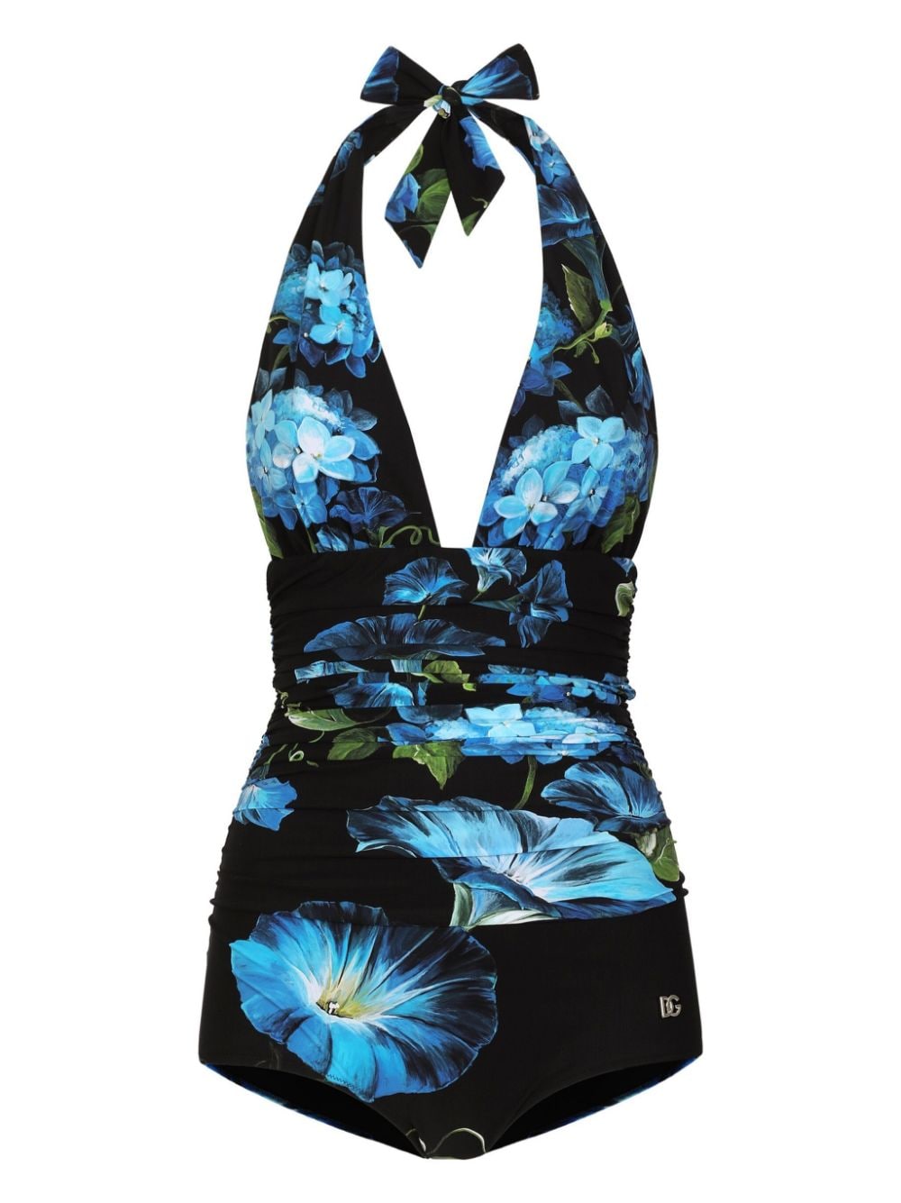 Dolce & Gabbana Bluebell halterneck swimsuit von Dolce & Gabbana