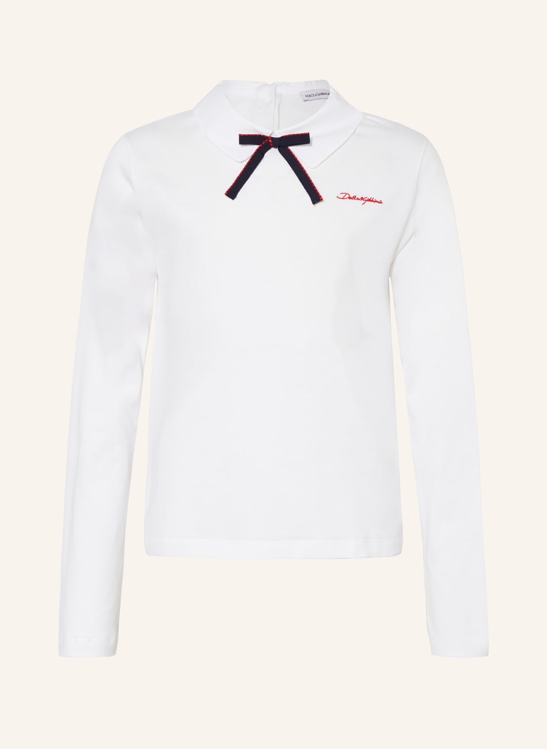 Dolce & Gabbana Blusenshirt Aus Jersey weiss von Dolce & Gabbana