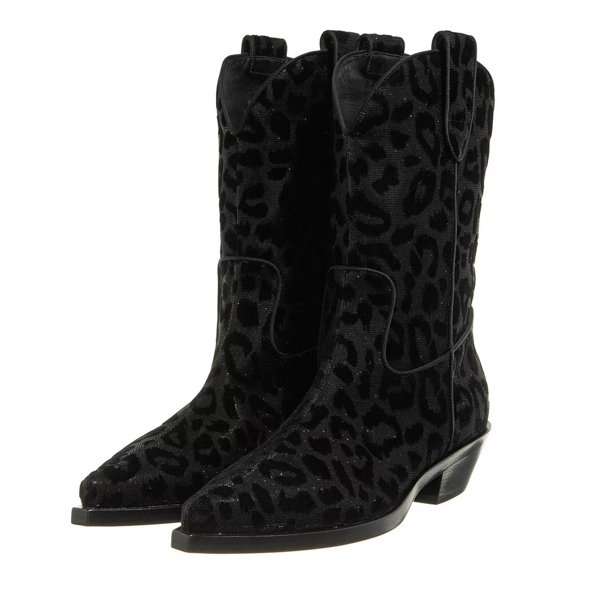 Dolce&Gabbana Boots & Stiefeletten - Texano Boots - Gr. 36,5 (EU) - in Schwarz - für Damen von Dolce&Gabbana