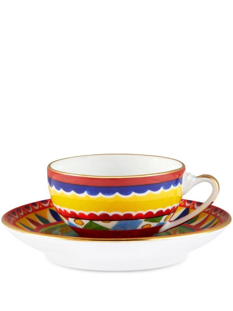 Dolce & Gabbana Carretto Siciliano espresso set - Yellow von Dolce & Gabbana