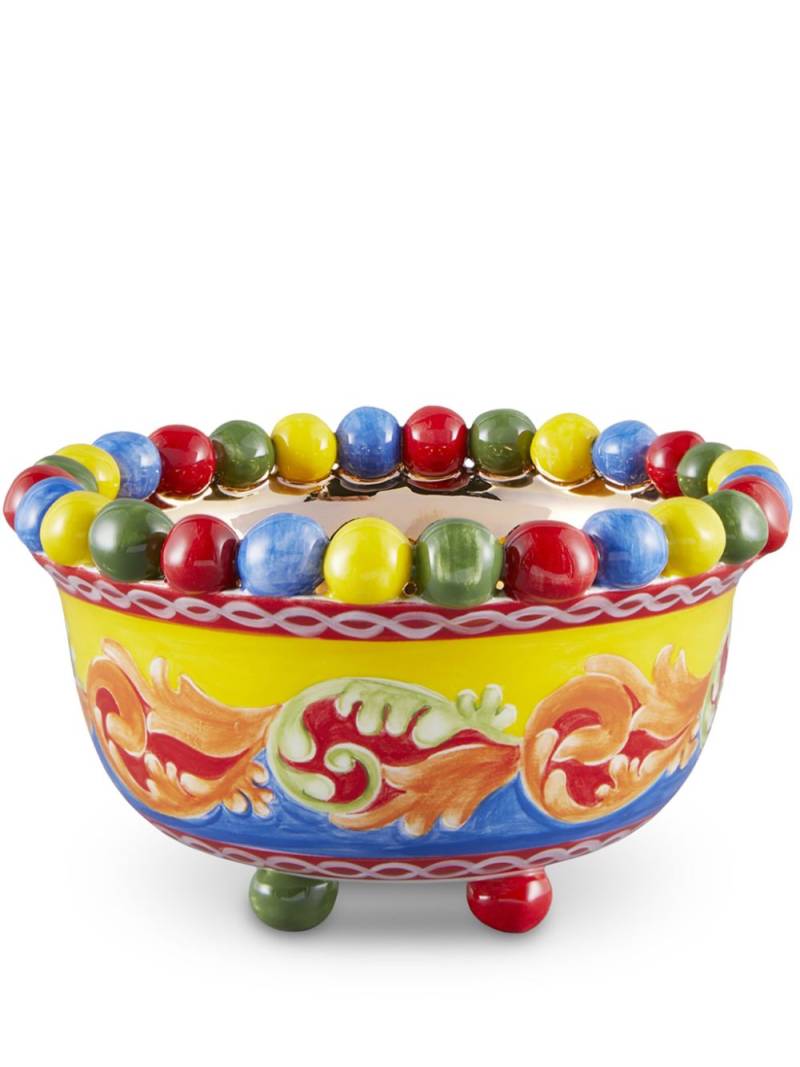 Dolce & Gabbana Carretto trinket dish (17,5 cm) - Yellow von Dolce & Gabbana