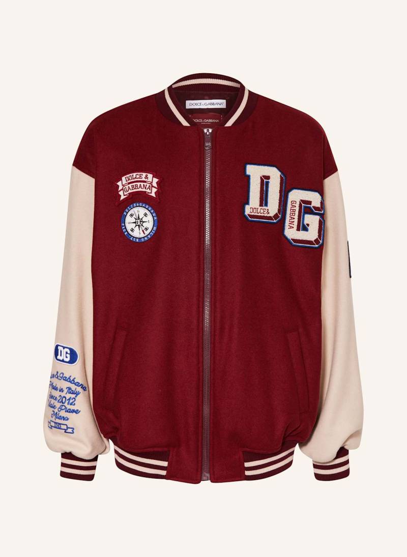 Dolce & Gabbana College-Jacke rot von Dolce & Gabbana