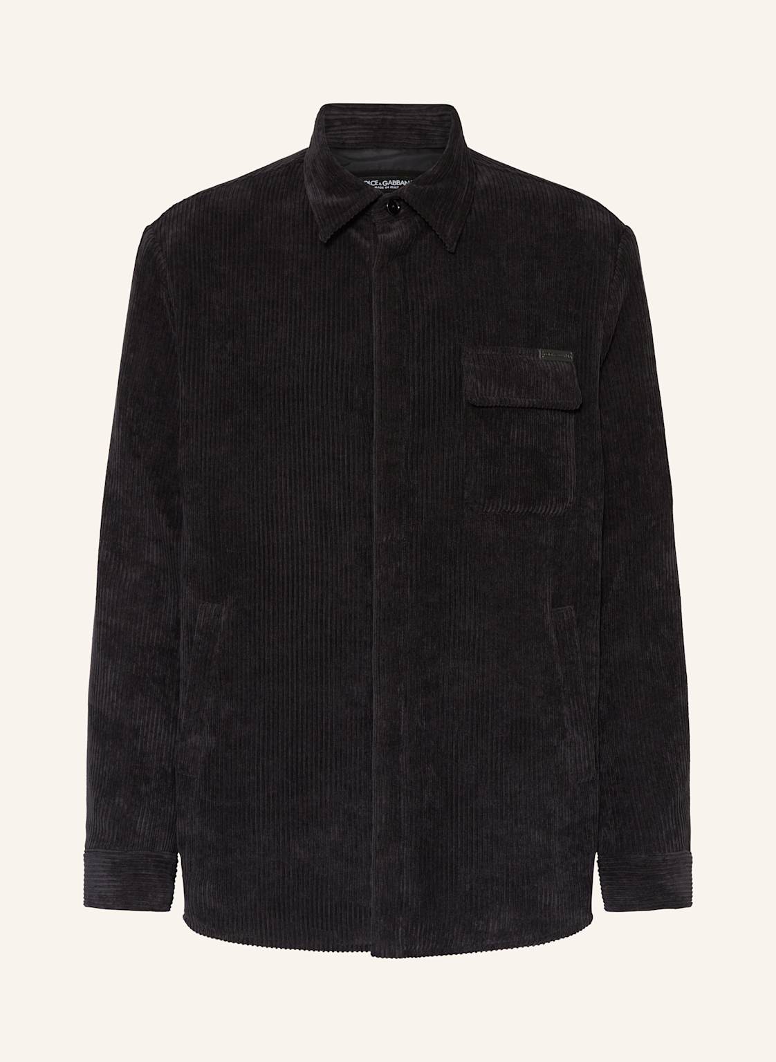 Dolce & Gabbana Cord-Overshirt schwarz von Dolce & Gabbana