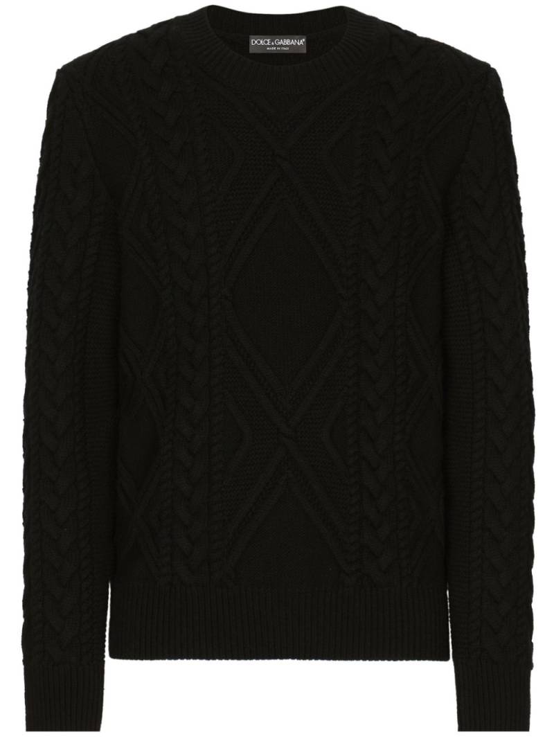 Dolce & Gabbana Crew-neck sweater - Black von Dolce & Gabbana