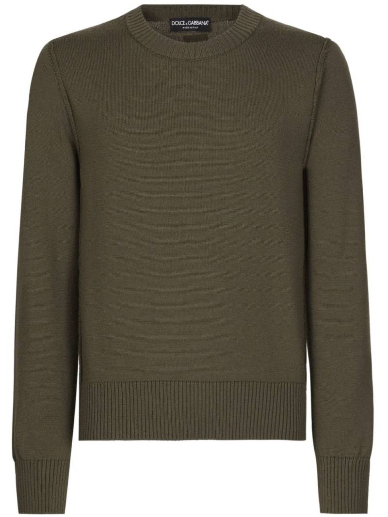 Dolce & Gabbana Crew-neck sweater - Green von Dolce & Gabbana