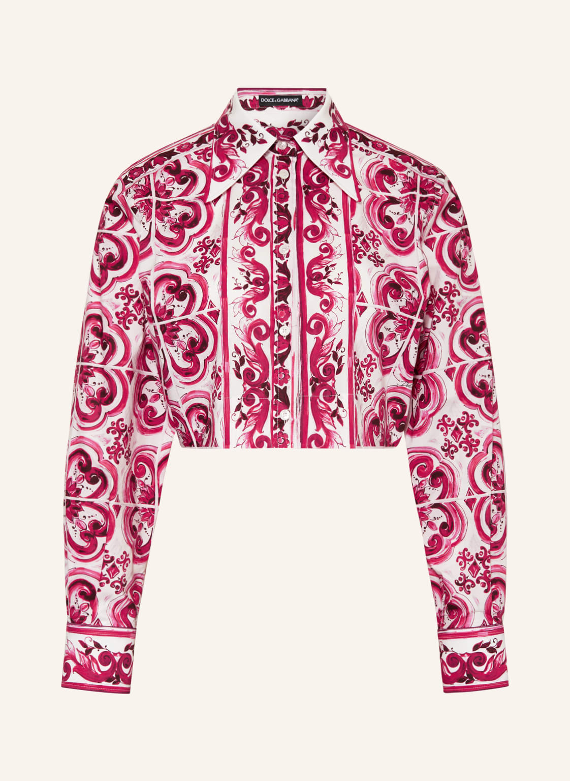 Dolce & Gabbana Cropped-Hemdbluse pink von Dolce & Gabbana