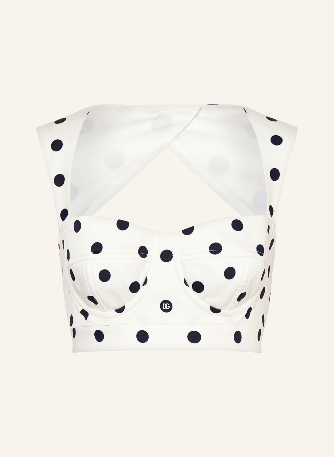 Dolce & Gabbana Cropped-Top weiss von Dolce & Gabbana