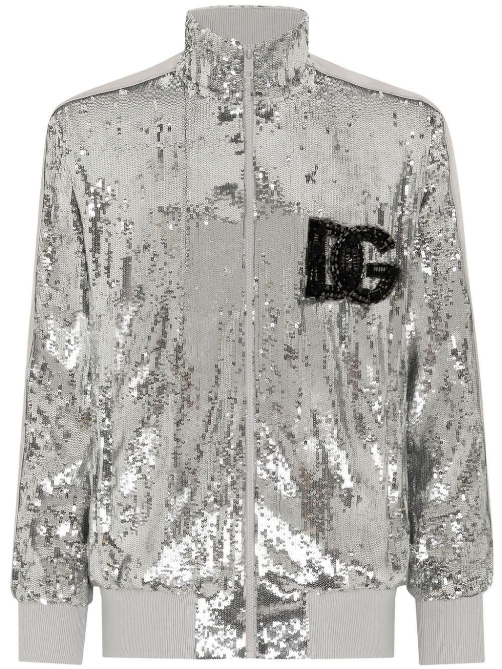 Dolce & Gabbana D&G sequinned bomber jacket - Silver von Dolce & Gabbana