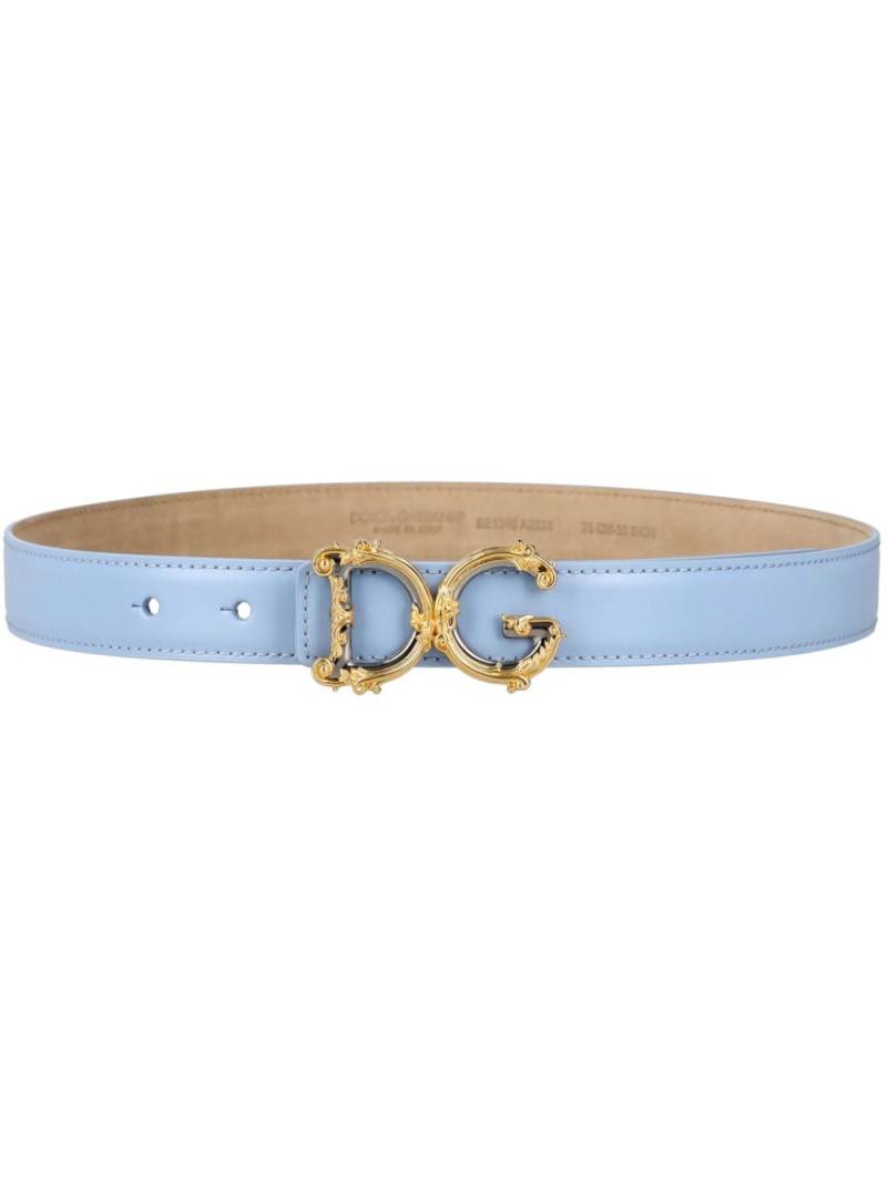 Dolce & Gabbana DG Baroque belt - Blue von Dolce & Gabbana