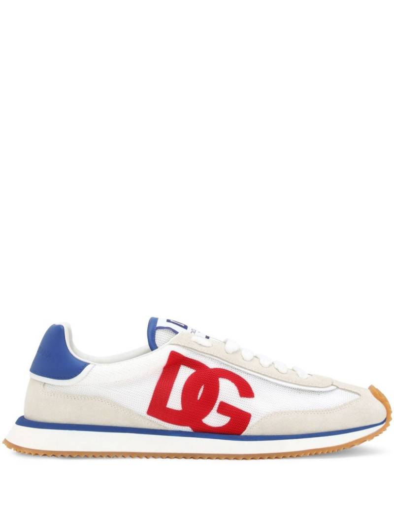 Dolce & Gabbana DG Cushion mixed-material sneakers - White von Dolce & Gabbana