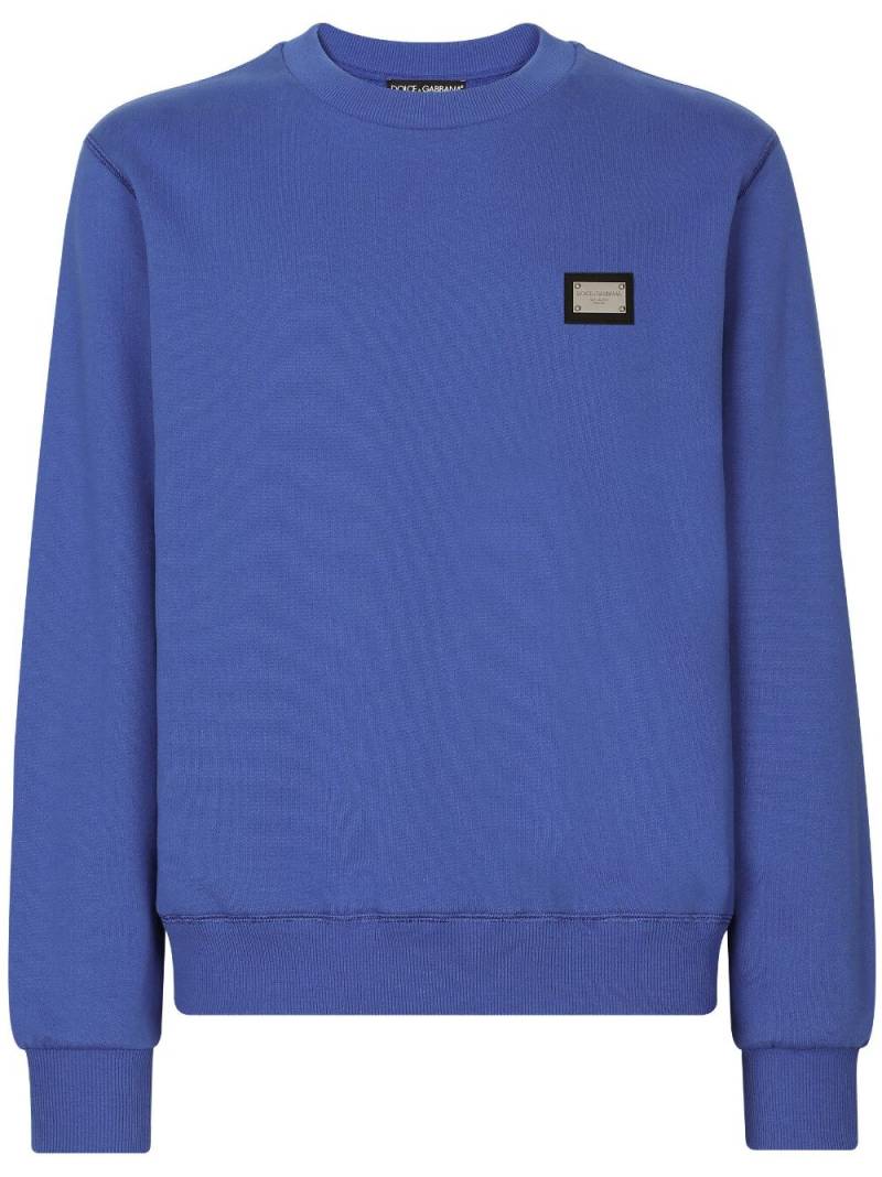 Dolce & Gabbana DG Essentials jersey sweatshirt - Blue von Dolce & Gabbana