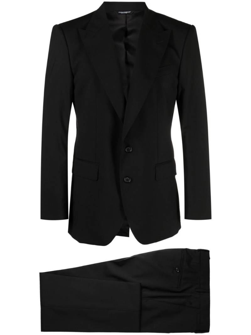 Dolce & Gabbana DG Essentials single-breasted suit - Black von Dolce & Gabbana