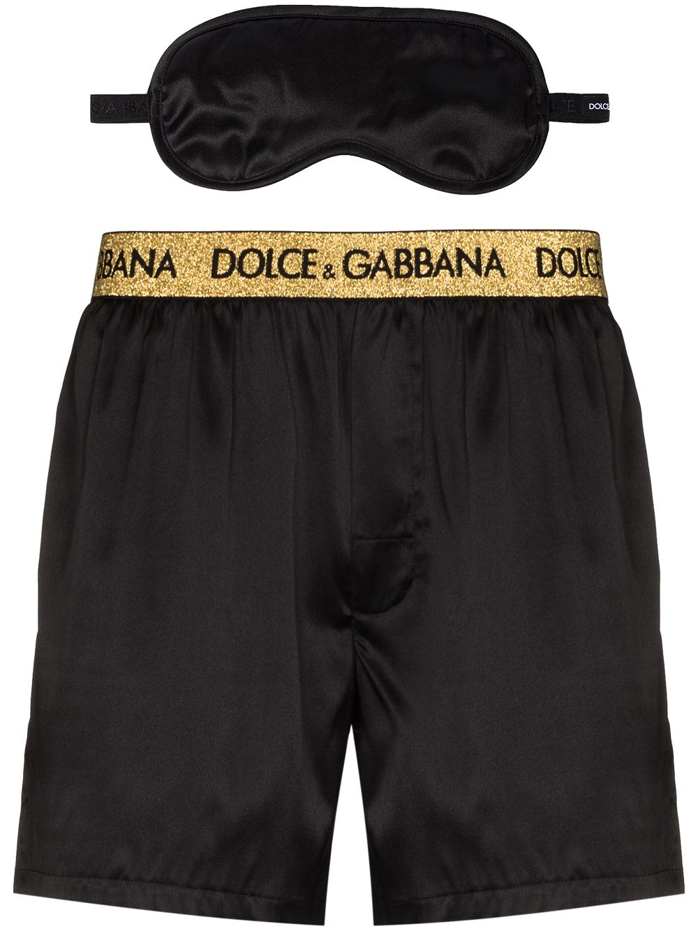 Dolce & Gabbana satin briefs set - Black von Dolce & Gabbana