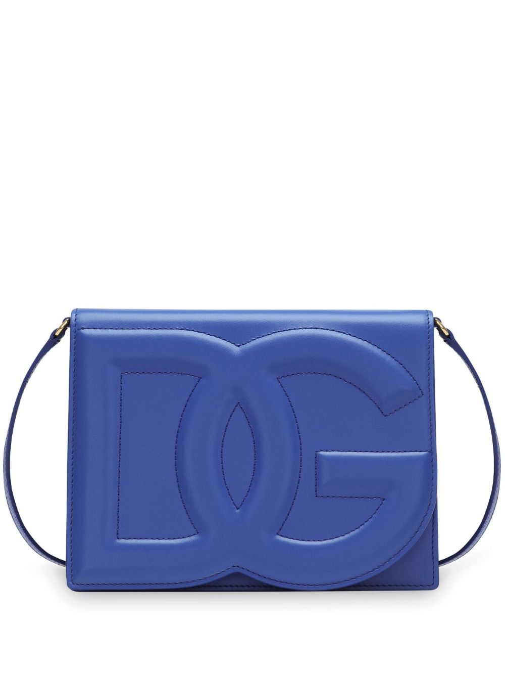 Dolce & Gabbana DG Logo leather crossbody bag - Blue von Dolce & Gabbana