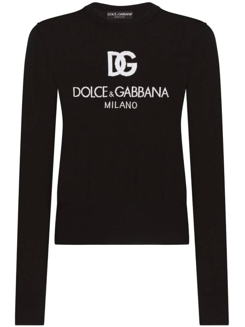 Dolce & Gabbana DG Milano long-sleeve top - Black von Dolce & Gabbana