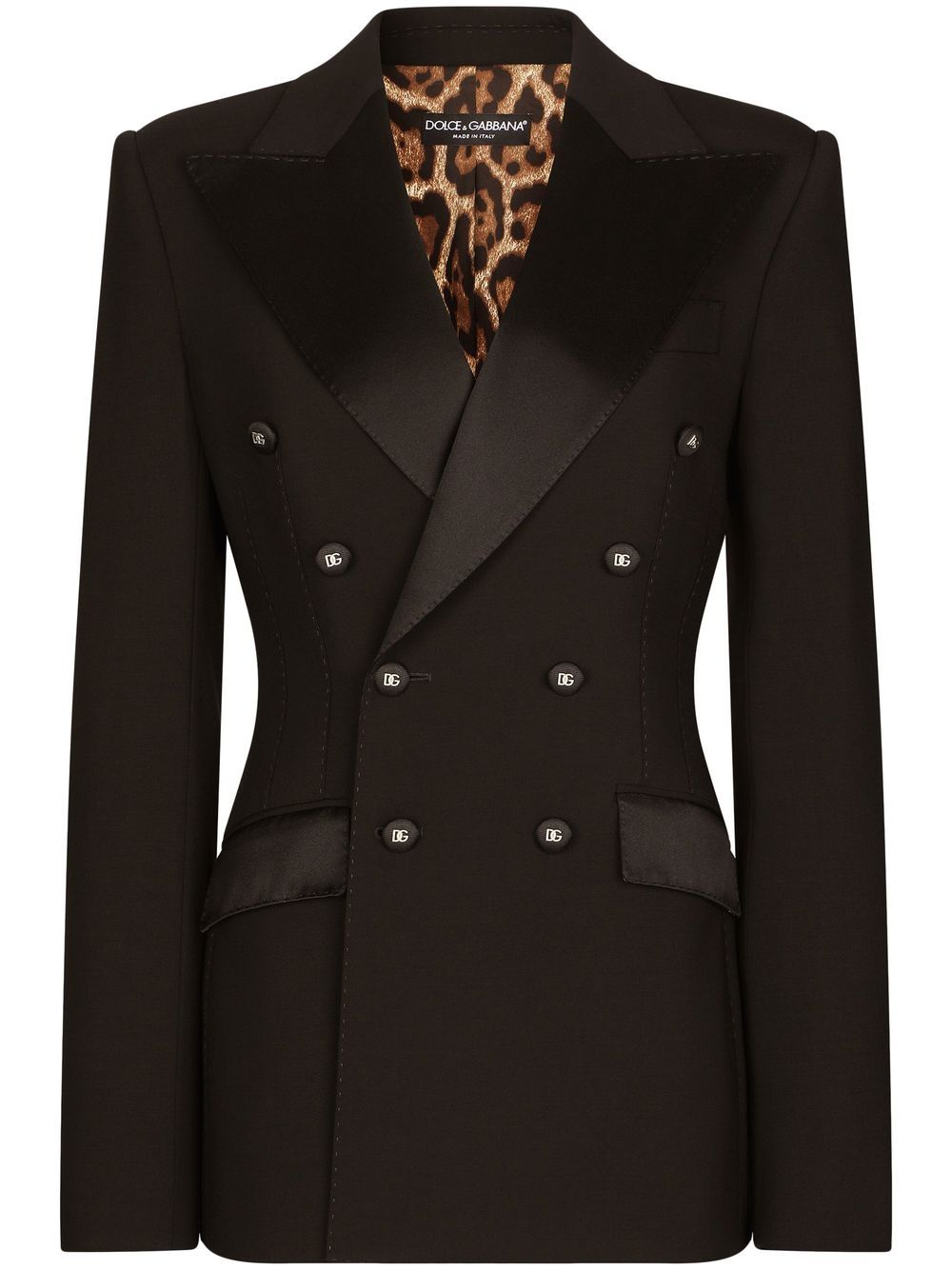 Dolce & Gabbana satin tuxedo jacket - Brown von Dolce & Gabbana