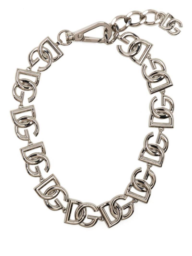 Dolce & Gabbana DG-chain choker necklace - Silver von Dolce & Gabbana