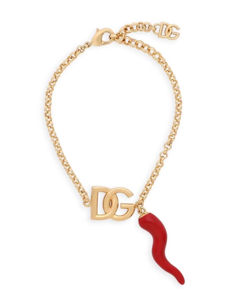 Dolce & Gabbana DG-charm chain bracelet - Gold von Dolce & Gabbana