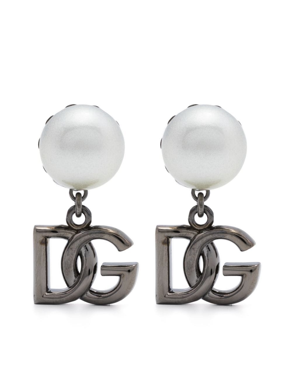 Dolce & Gabbana DG clip-on earrings - Silver von Dolce & Gabbana