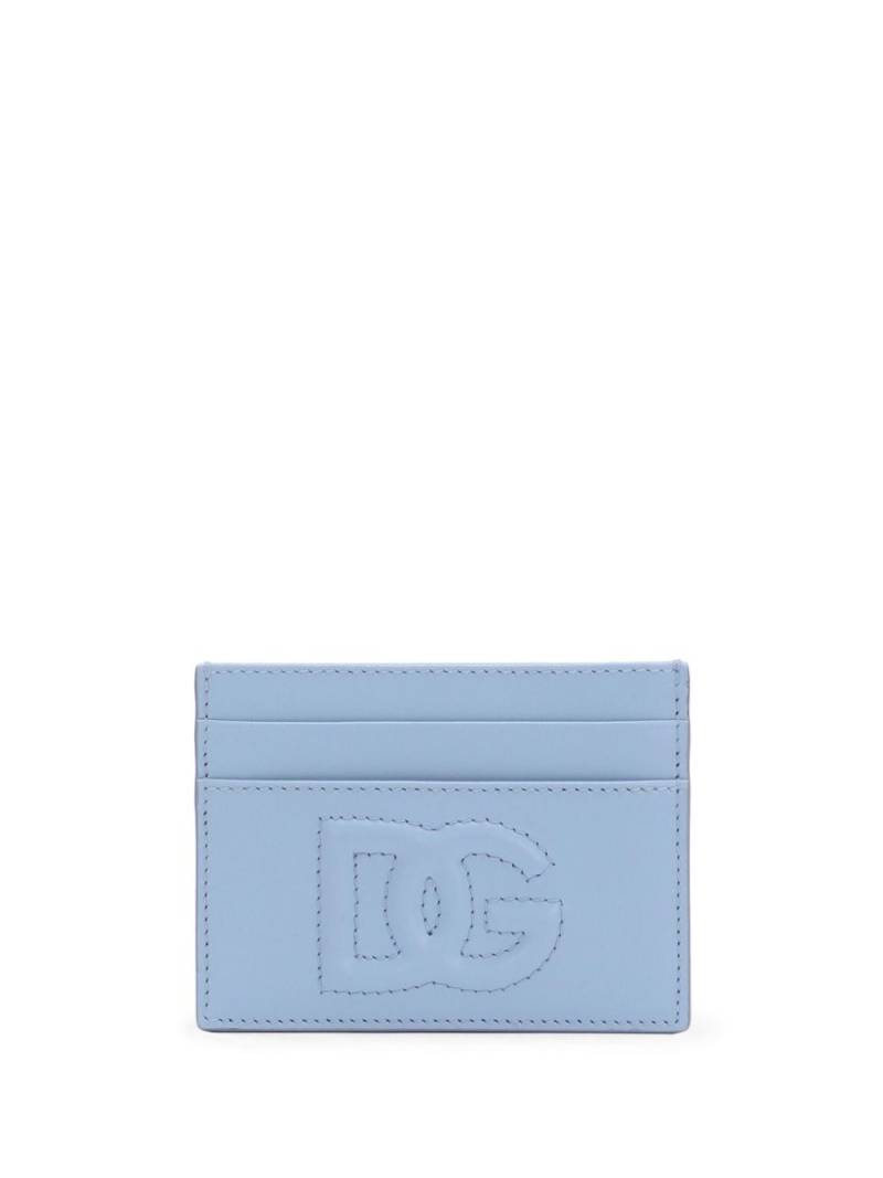 Dolce & Gabbana DG-embossed card holder - Blue von Dolce & Gabbana