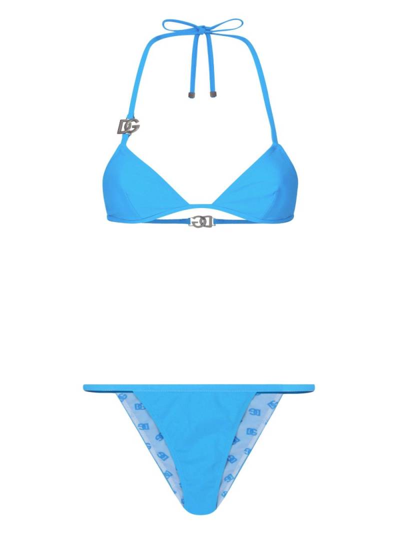 Dolce & Gabbana DG-logo bikini set - Blue von Dolce & Gabbana