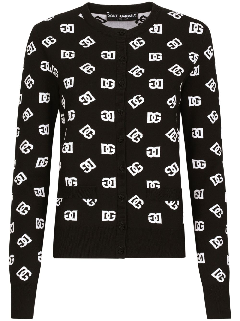 Dolce & Gabbana DG logo cardigan - Black von Dolce & Gabbana