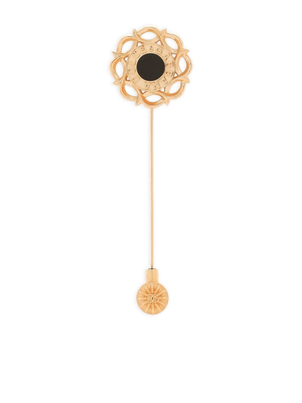 Dolce & Gabbana DG-logo drop brooch - Gold von Dolce & Gabbana